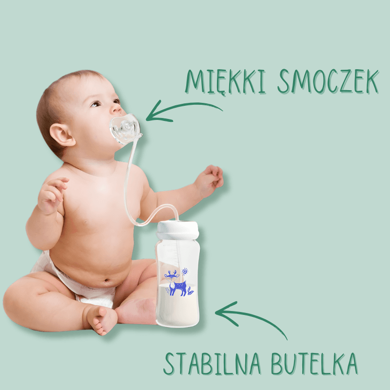 Milk&Chill - Butelka do Samodzielnego Picia + 3 Szczoteczki w Zestawie 🍼🧼