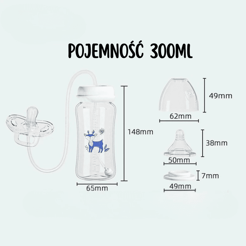 Milk&Chill - Butelka do Samodzielnego Picia + 3 Szczoteczki w Zestawie 🍼🧼