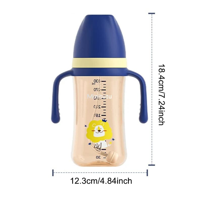 Butelka dla niemowląt 3 w 1 o pojemności 300 ml z uchwytem