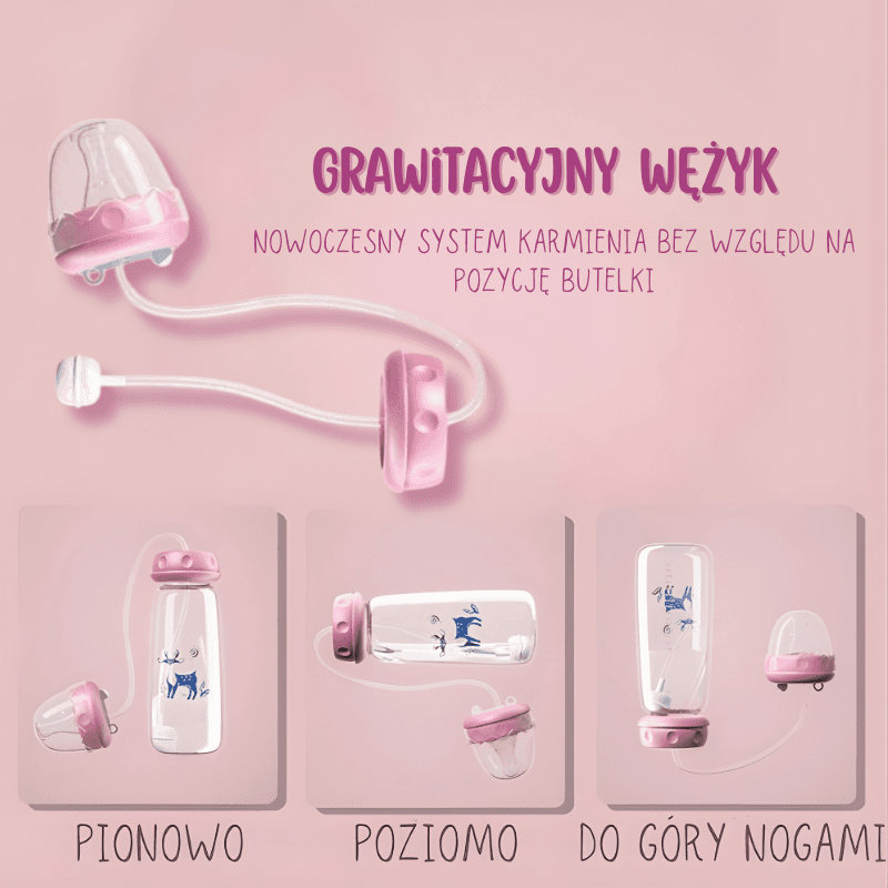 Milk&Chill - Butelka do Samodzielnego Picia + 3 Szczoteczki w Zestawie 🍼🧼