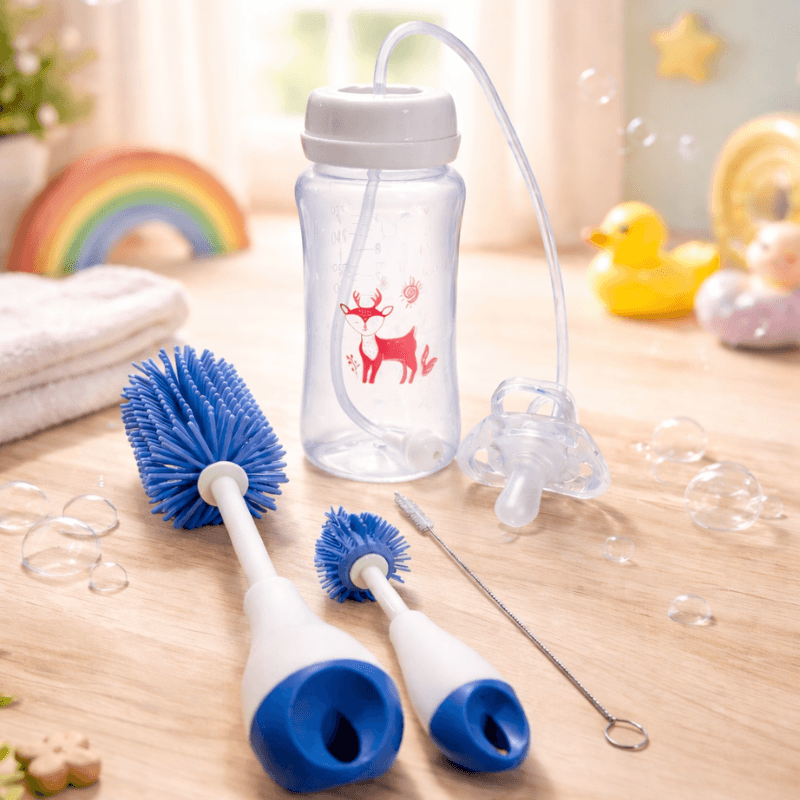 Milk&Chill - Butelka do Samodzielnego Picia + 3 Szczoteczki w Zestawie 🍼🧼
